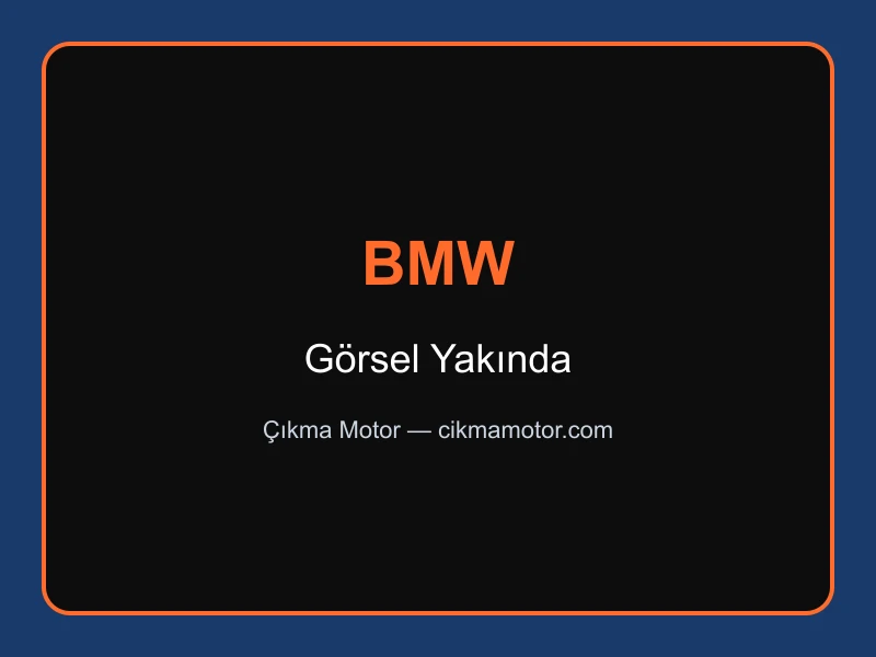BMW N47D20 2.0d Çıkma Motor — BMW N47D20 2.0d motor görseli