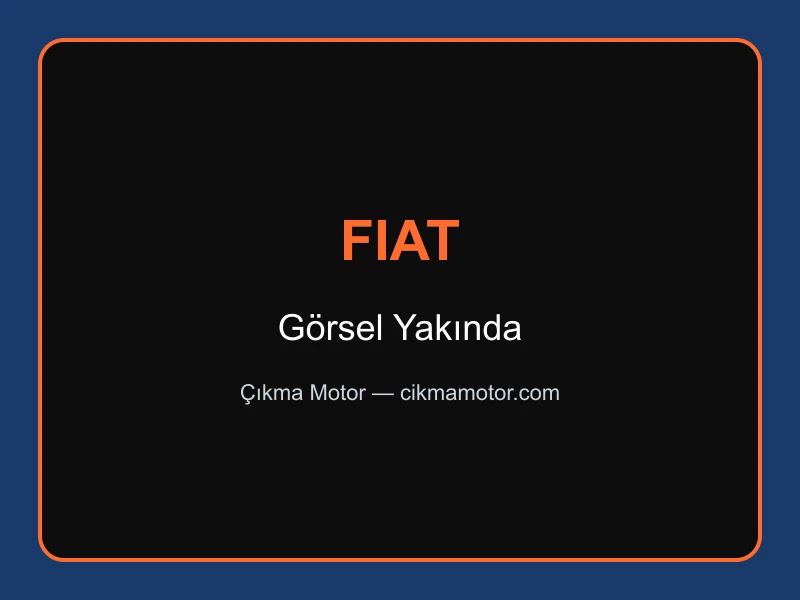 Fiat 1.3 Multijet Çıkma Motor — Fiat 1.3 Multijet motor görseli