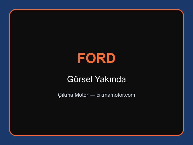Ford DV6 1.6 TDCi Çıkma Motor — Ford DV6 1.6 TDCi motor görseli