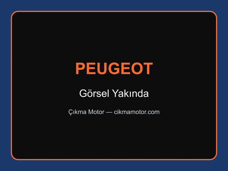 Peugeot DV6 1.6 HDi Çıkma Motor — Peugeot DV6 1.6 HDi motor görseli